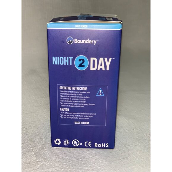 Boundery Night2Day LED Bulb E26/E27 8W 270° Light Sensor 5000K-5500K 800 Lumens - Picture 3 of 7